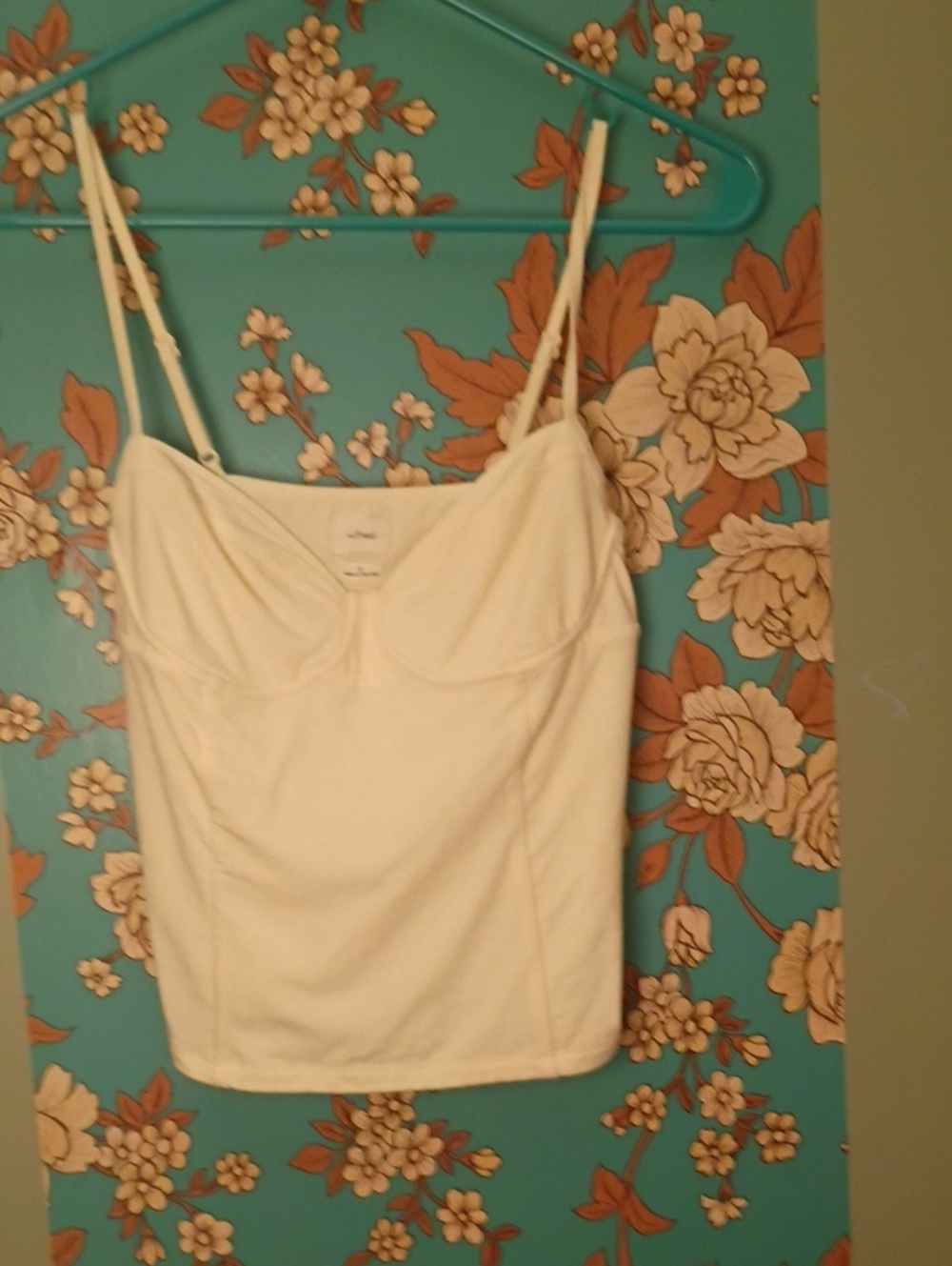 Wilfred Cream Spaghetti-Strap Bustier Camisole